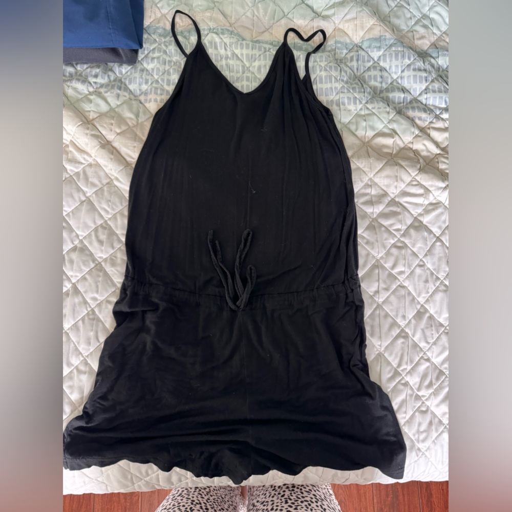 Tie waist romper